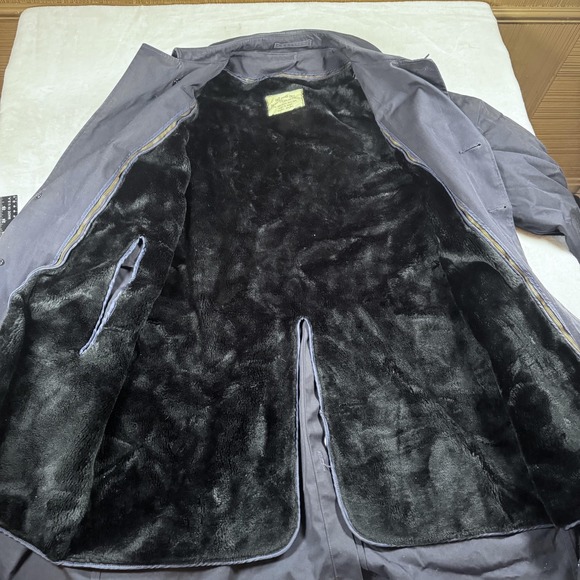 Vintage USAF Military Coat Mens 42 Blue Overcoat Removable Liner Insulated Warm - Picture 7 of 9